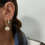 PEARL HOOPS GOLD