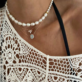 FLOWER DROP NECKLACE