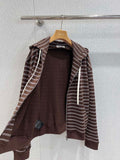 MIU STRIPS HOODIE