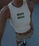 MIU tank top מבחר צבעים