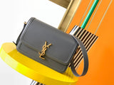 YSL GREY LEATHER